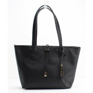 NWT! Vince Black leather tote w/ duster bag